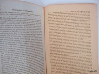 1846 The Memorabilia of Emanuel Swedenborg Heaven and Hell Christian
