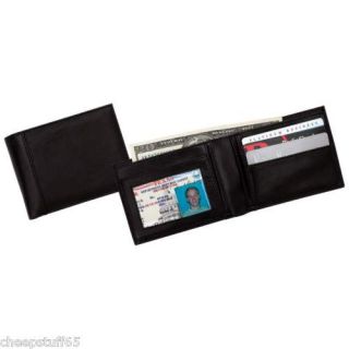 Embassy™ Mens Genuine Leather Bi Fold Wallet New
