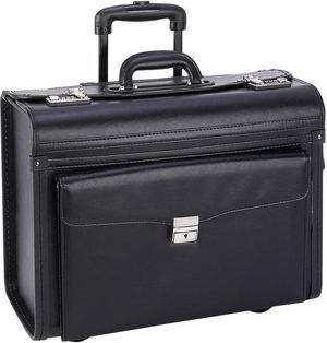Embassy™ Sample Pilot Rolling Travel Briefcase w/ Aluminum Trolley