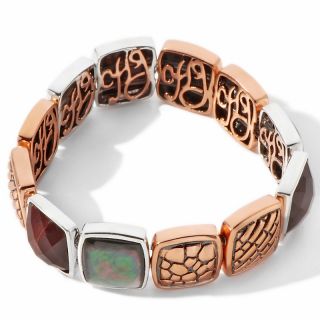 Hilary Joy Hilary Joy Tigers Eye Mother of Pearl Copper and Sterling