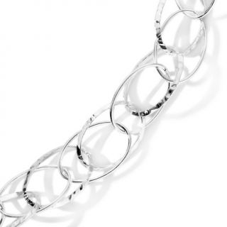 Jewelry Necklaces Chain La dea Bendata Oval Links Sterling Silver