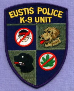 EUSTIS K 9 DRUG DETECTION FUGITIVE APPREHENSION FLORIDA FL Police