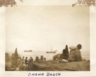 102 WWII 35th EVAC Hosp Photo Omaha Beach Normandy