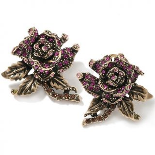 165 092 heidi daus heidi daus rose elegance crystal accented earrings
