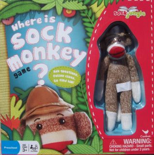 Where is Sock Monkey Family Board Game Ask Questions Follow Clues Go