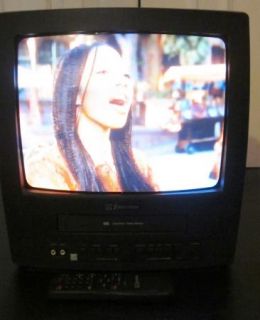 Emerson EWC1304 Portable 13 Color TV VHS VCR FM Radio Combination