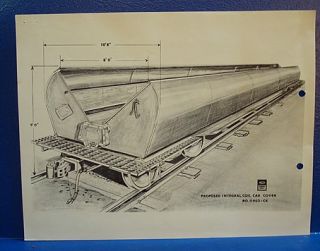 Railroad Integral Coil Car Cover Sketch Evans Products
