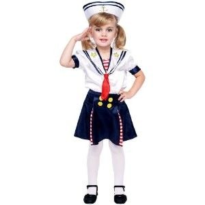  Sailor Sailorette Costume Size 3T 4T Toddler Navy Costume New