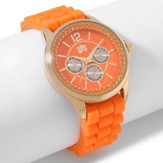 170 776 curations with stefani greenfield crystal bezel silicone strap