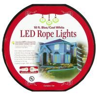 Everstar LED Rope Lights 18 ft. Roll Blue/Cool White Holiday Christmas