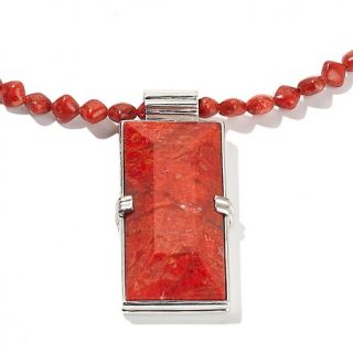 174 712 mine finds by jay king jay king orange and red coral pendant