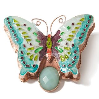 Statements by Amy Kahn Russell Enamel and ite Butterfly Pin/P