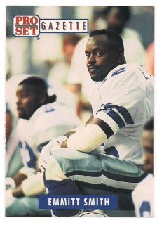 Emmitt Smith Dallas Cowboys 1991 Pro Set 1 Gazette Promo Card NM