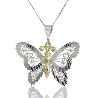 181 276 michael anthony jewelry 10k and sterling silver butterfly