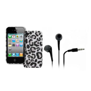 EMPIRE Snow Leopard Hard Stealth Case Stereo Headphones for Apple