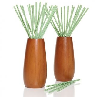 Joy Mangano Forever Fragrant Deluxe Wood Vase Set