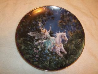 Farewell to The Night Le Collector Plate Mimi Jobe Fairyland Unicorn