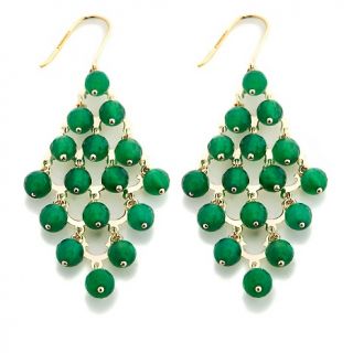 194 459 technibond gemstone beaded chandelier style drop earrings note
