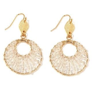 185 147 r j graziano lustre clear resin circle drop earrings rating 7