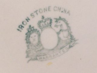 Antique Stone China Pitcher Fell Thropp Lion Unicorn