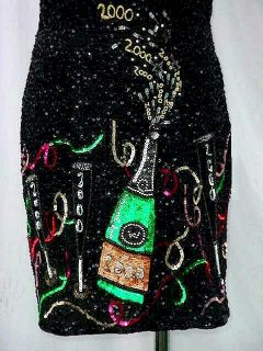 120 in 2000 New Year’s Eve Collectible 2000 Silk Sequin Gown Dress