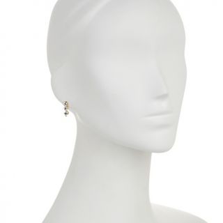 Absolute 2.20ct Absolute™ Graduated Round Stone Drop Earrings