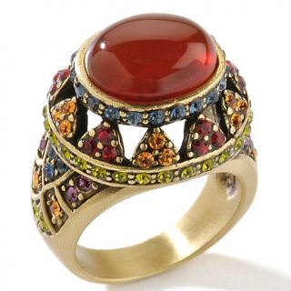 377 206 heidi daus museum madness carnelian and crystal ring note