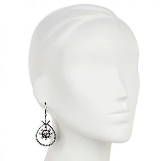 Jewelry Earrings Drop Rarities 11.74ct White Topaz Dancing Star