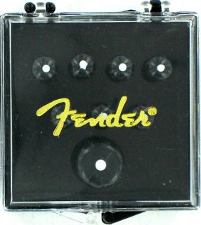 Fender Acoustic Guitar Bridge Pins Black White Dots