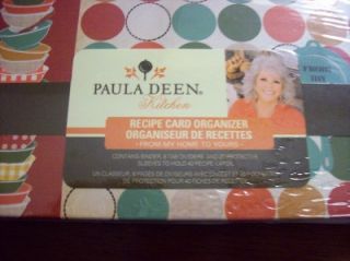Paula Deen Recipe Card Organizer Dots