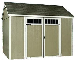 Yardline Bridgeport 10 x 8 Gable 573 Cubic ft Storage Wood Outdoor