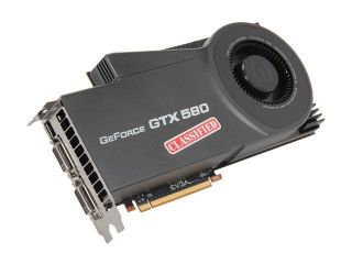 EVGA 03G P3 1595 RX GeForce GTX 580 (Fermi) 3GB 384 bit GDDR5 PCI