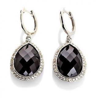 178 211 opulent opaques black onyx and white zircon sterling silver