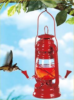  Nectar Plastic Hanging 2 Feeding Stations Lantern Looking