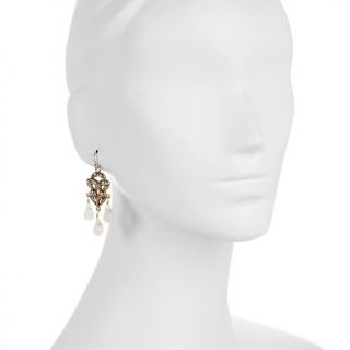 200 746 studio barse studio barse bronze rose quartz drop earrings