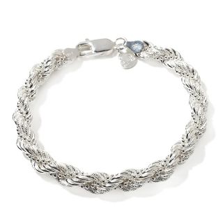 201 927 la dea bendata sterling silver rope chain 7 1 2 bracelet