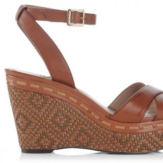 Vince Camuto Raven Leather Wedge Sandal