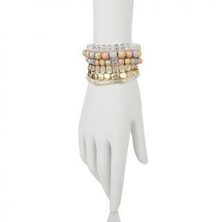 Jewelry Bracelets Beaded R.J. Graziano Sparkle On Set of 6