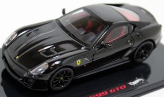 Ferrari 599 GTO in Black 1:43 Scale Diecast Car by Hot Wheels Elite