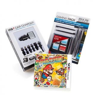 227 990 nintendo paper mario game with game pack and car charger