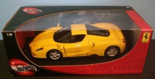  Limited Edition 1:18 Hot Wheels Yellow Enzo Ferrari Die cast