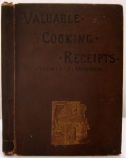  ANTIQUE COOKBOOK Victorian Cookery Recipes WILD GAME SEAFOOD EPICUREAN