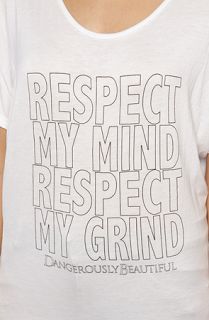 Dangerously Beautiful The Grind Tee in White