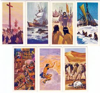 1973 Explorer Cards Jacques Cartier Ernest Shackleton