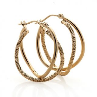 232 683 michael anthony jewelry 10k yellow gold twisted hoop earrings