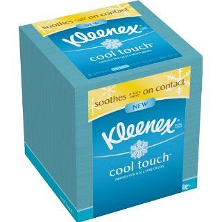  White Unscented Cool Touch Facial Tissue w Aloe 50 Count Each