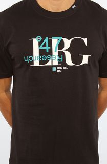 lrg the research 47 tee in black sale $ 13 95 $ 28 00 50 % off