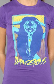 Dangerously Beautiful The Tiger Lady TShirt in Purple