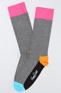 Happy Socks The Five Colour Socks in Charcoal