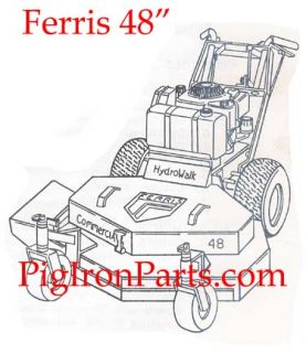 Ferris CTR52 CTR61 Commercial Walk Behind Lawnmower Parts V Idler